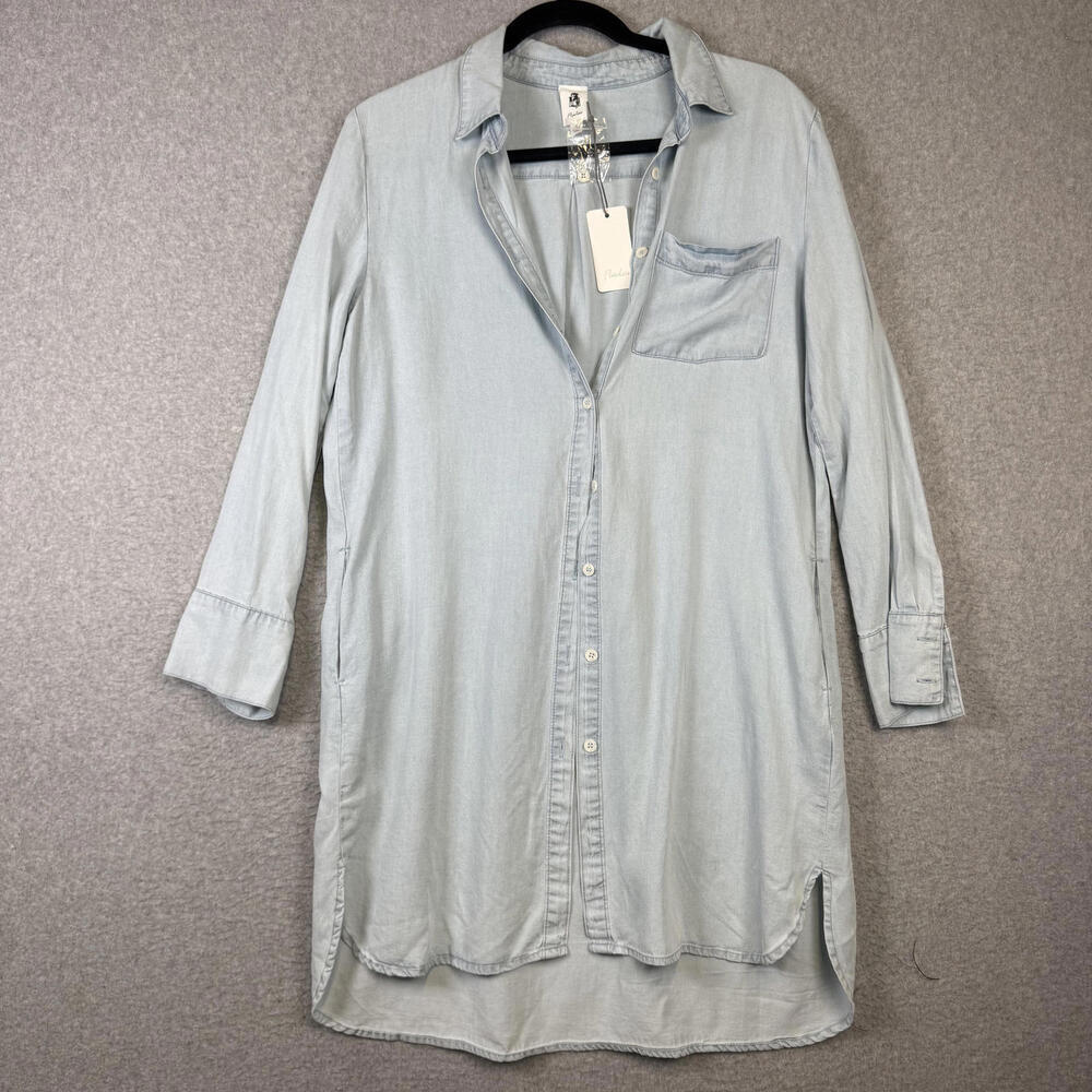 Brand New Flawless Women's Size Small 100% Tencell 3/4 Sleeve Button Up Top